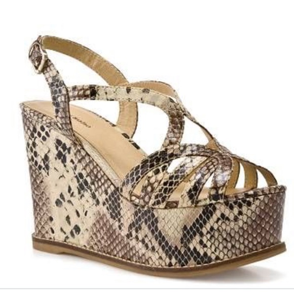 Zigi Soho Shoes - Zigi SoHo Snake Sandal Print Wedges